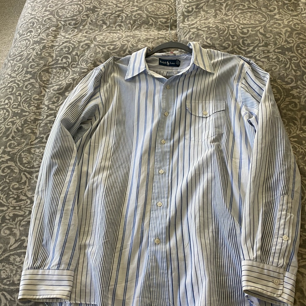 Polo Men’s Button Down Size Large - image 3